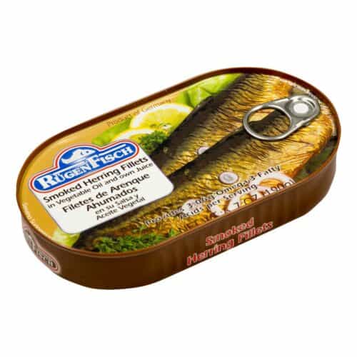Rugen smoked herring fillets vegetable oil 190g