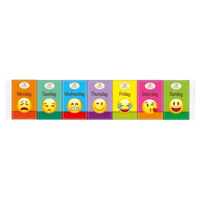 Heidel Days of Week Emoji Chocolates 52.5g