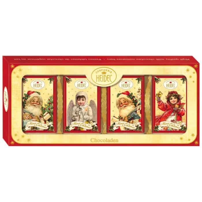 Heidel Christmas gift mini chocolate bars nostalgia 80g