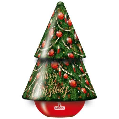 Windel Christmas tree music box chocolate 150g