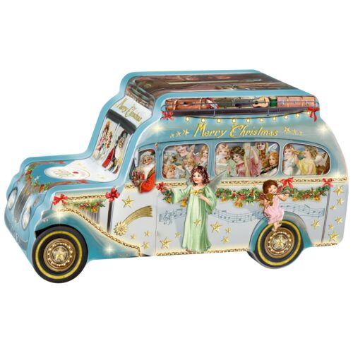 Heidel Christmas Angels Nostalgia Tin Bus 129g