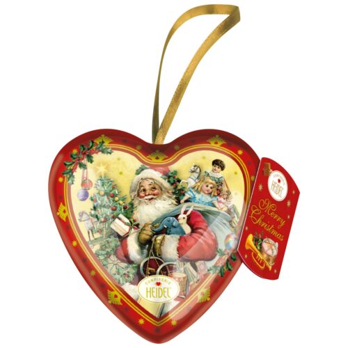 Heidel Christmas Nostalgia Tin Heart Ornament 54g A