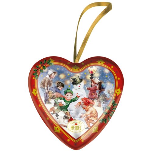 Heidel Christmas Nostalgia Tin Heart Ornament 54g B