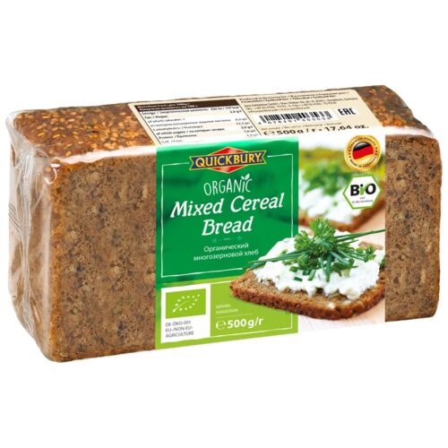 Quickbury Organic Mixed Cereal Bread 250g