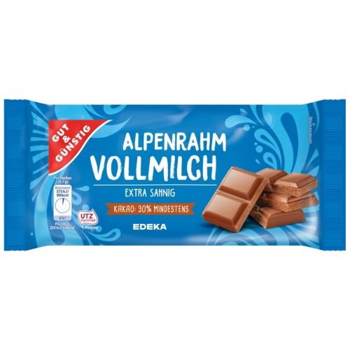 Gut & Guenstig Alpine Milk Cream Chocolate Bar 100g