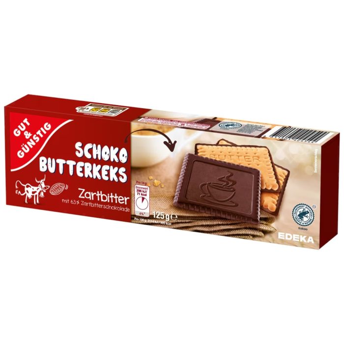 Gut & Guenstig Dark Chocolate Butter Biscuits 125g