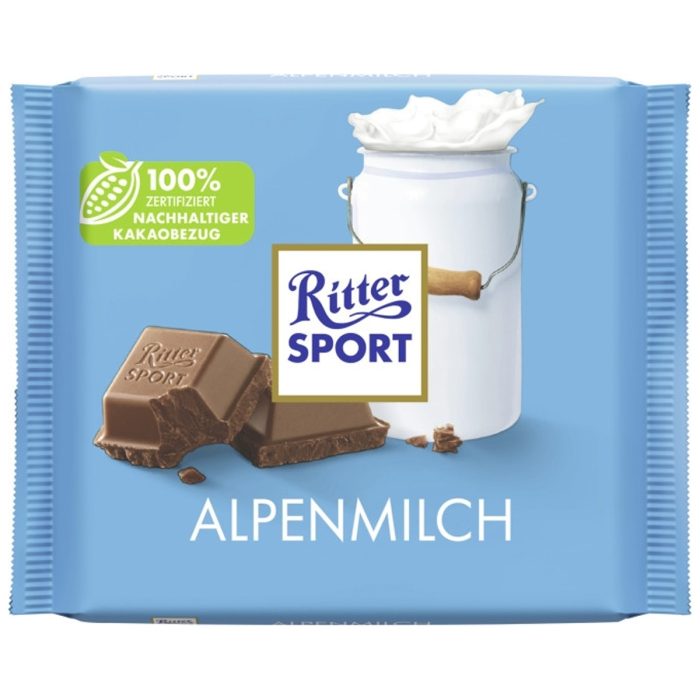 Ritter Sport Alpine Milk Chocolate 100g