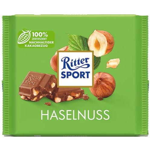 Ritter Sport Chocolate with Hazelnut Pieces 100g