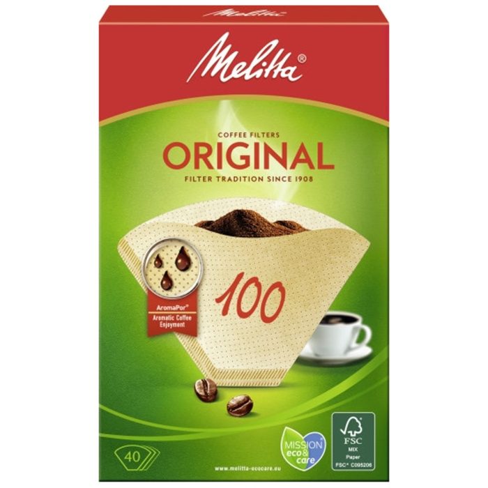 Melitta Coffee Filter Paper Original 100 40-Pack