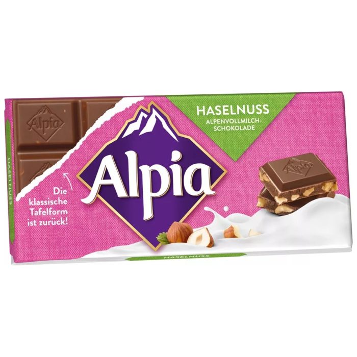 Alpia Hazelnut Milk Chocolate Bar 100g