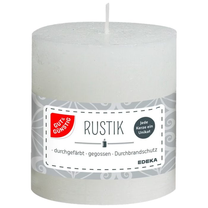 Gut and Guenstig Rustic Candle Cream 80x70mm