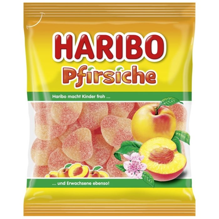 Haribo Peaches Fruit Gums 175g