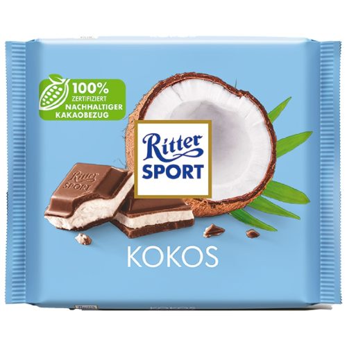 Ritter Sport Coconut Chocolate Bar 100g