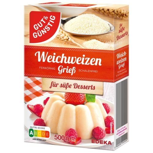 Gut and Guenstig Soft Wheat Semolina (Weichweizengriess) 500g