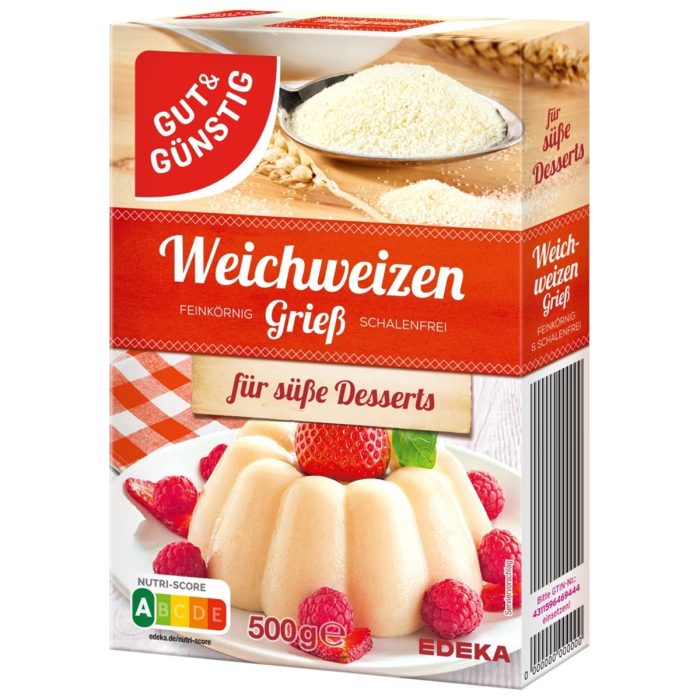 Gut and Guenstig Soft Wheat Semolina (Weichweizengriess) 500g