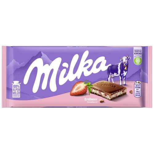 Milka Strawberry Yoghurt Chocolate Bar 100g