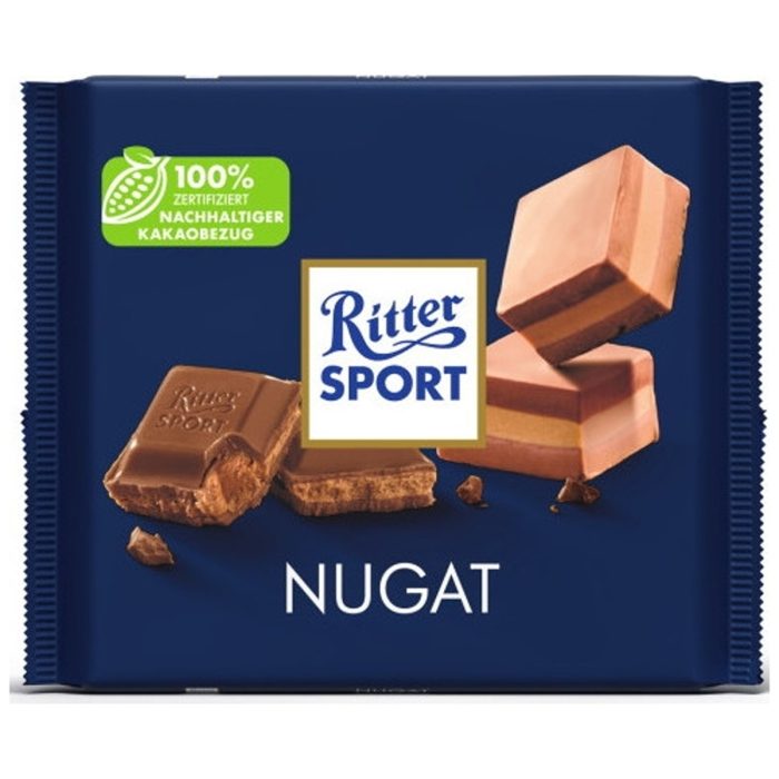 Ritter Sport Nougat Chocolate Bar 100g