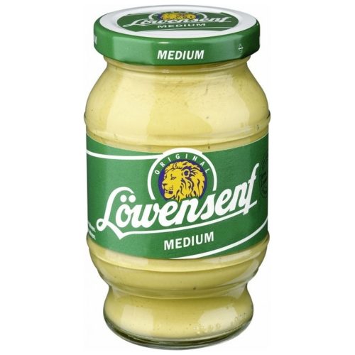 Loewensenf Medium Hot Mustard In Glass 250ml