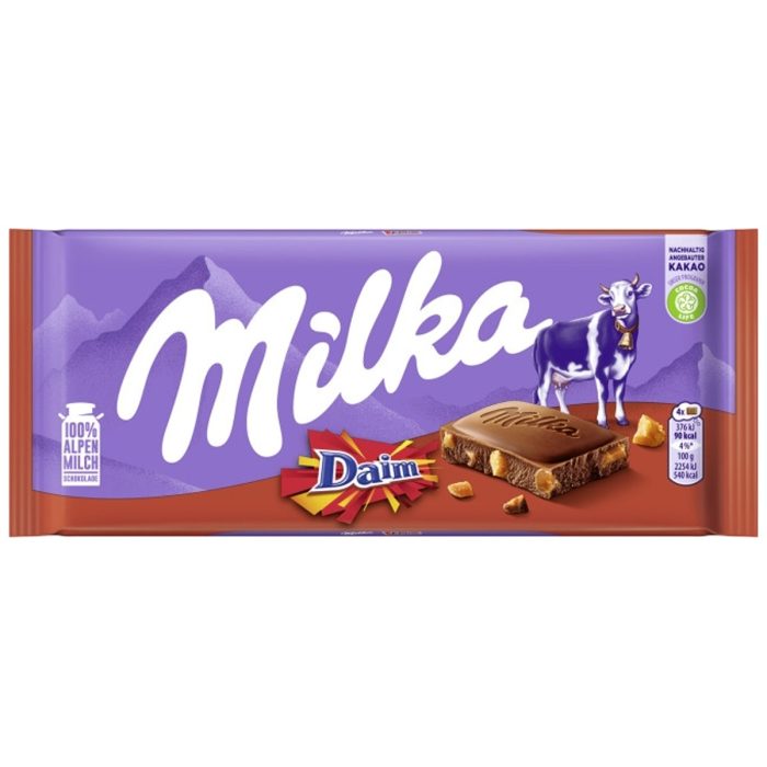 Milka Daim Caramel Crunch Chocolate 100g