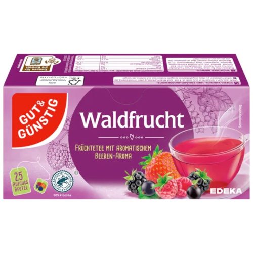 Gut Und Guenstig Forest Fruit Tea In Teabags 25 Pack 75g