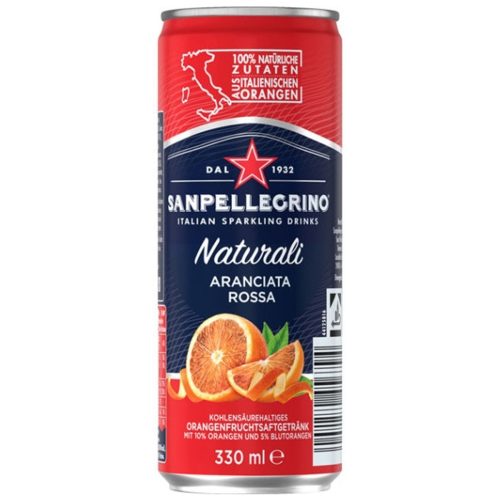 San Pellegrino Aranciata Rossa Blood Orange Can 330ml