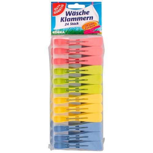 Gut Und Guenstig Plastic Clothes Pegs 24 Pk