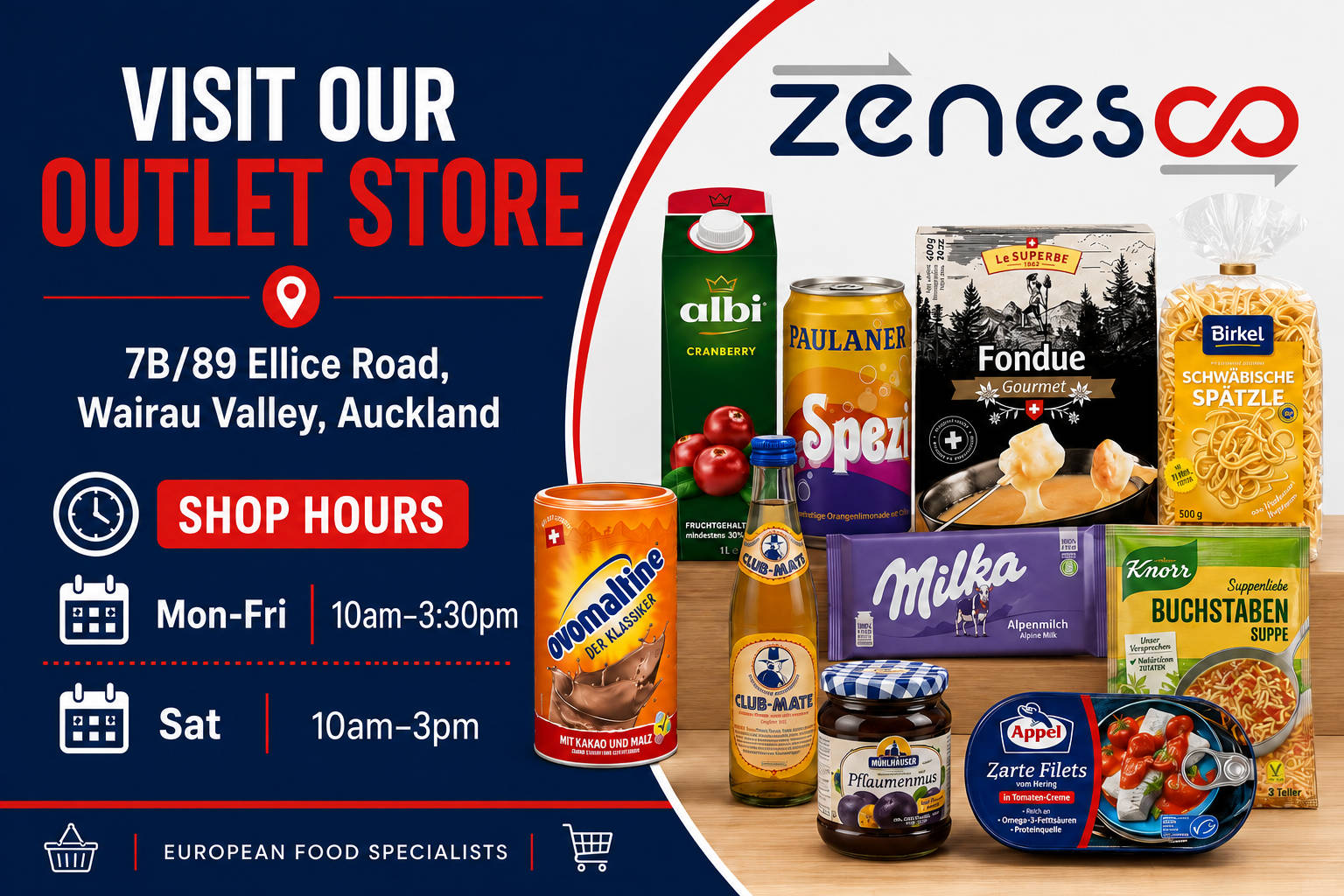 Zenesco European Food Outlet Shop Zenesco European Food Outlet Shop